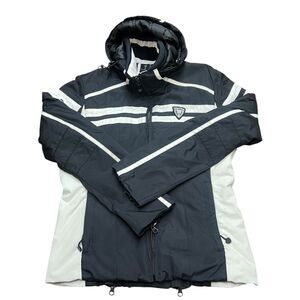 Hyra Cervino Women's Ski Snowboarding Jacket Full-zip Hooded Black Size Small